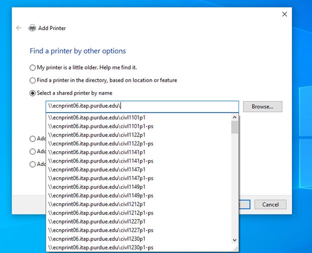 Adding A Network Printer On A Windows Computer Purdue It Client - Gradient Photo Collection - Full HD Quality